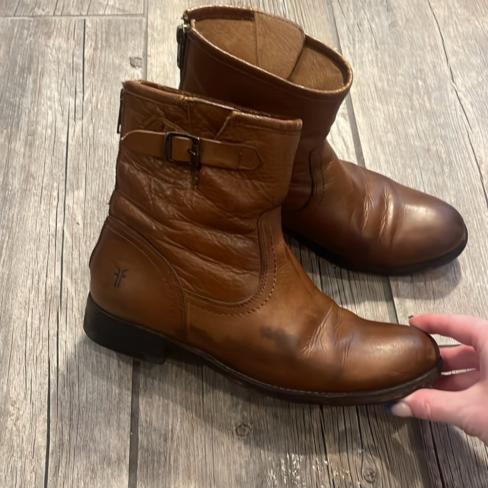 Frye Brown Leather Boots - Picture 2 of 9